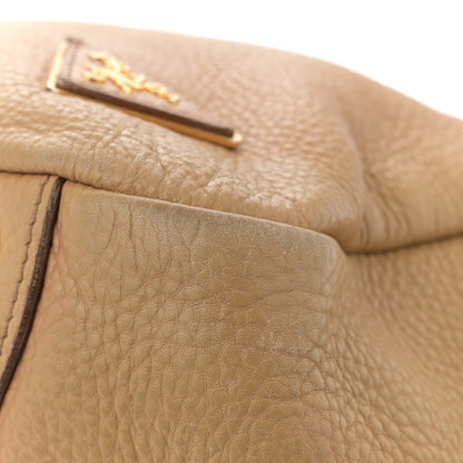 Prada Vitello Daino Side Pocket Hobo Noisette 10 of 17