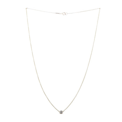 Tiffany 18K Yellow Gold Diamond .12ct Elsa Peretti Diamonds by the Yard Pendant Necklace 3 of 7