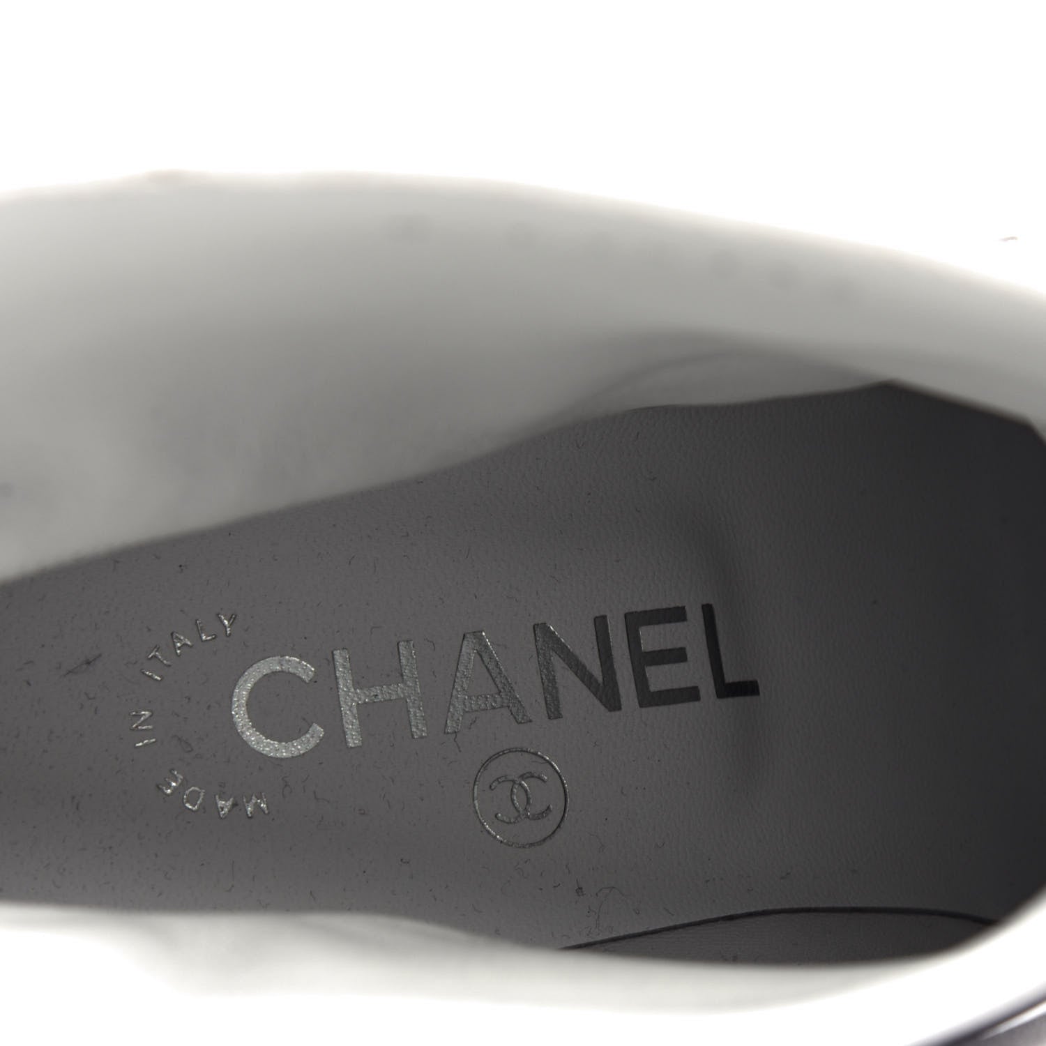 Chanel Lambskin Goatskin Cap Toe Boots 37 White Black 8 of 11