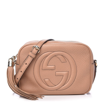 Gucci Pebbled Calfskin Small Soho Disco Bag Camelia 1 of 9