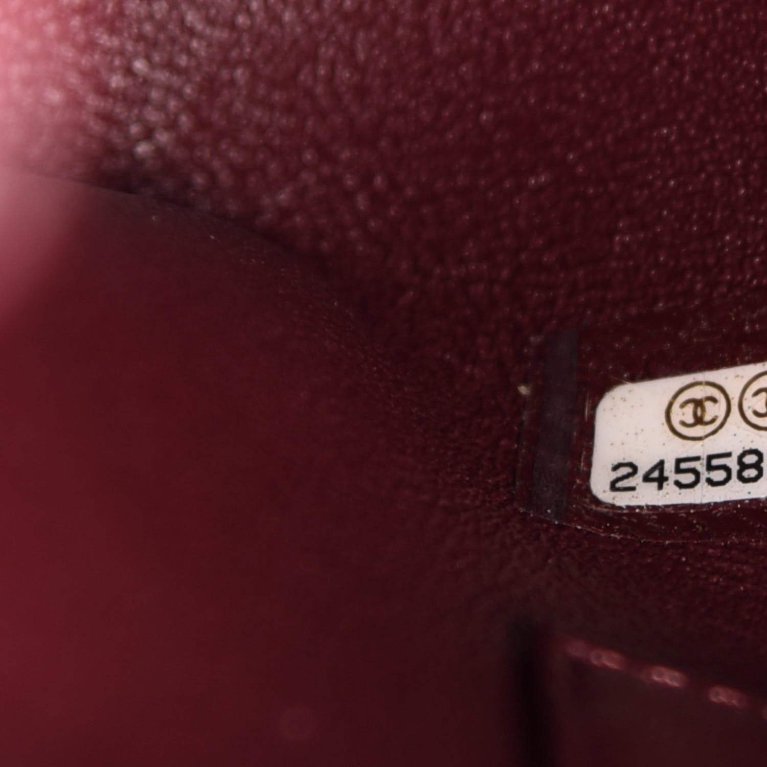 Chanel Caviar Lizard Quilted Medium Coco Handle Flap Burgundy 7 of 11