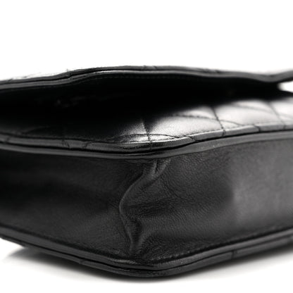 Chanel Lambskin Quilted Wallet On Chain WOC Black 9 of 10
