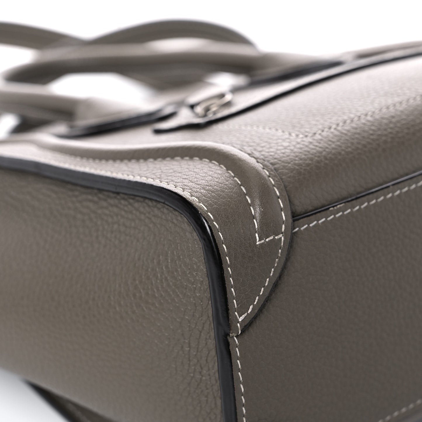 Drummed Calfskin Nano Luggage Souris