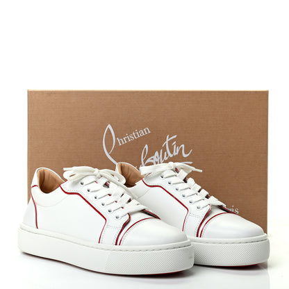 Christian Louboutin Calfskin Patent Vieirissima Flat Sneakers 36.5 White Loubi 9 of 12