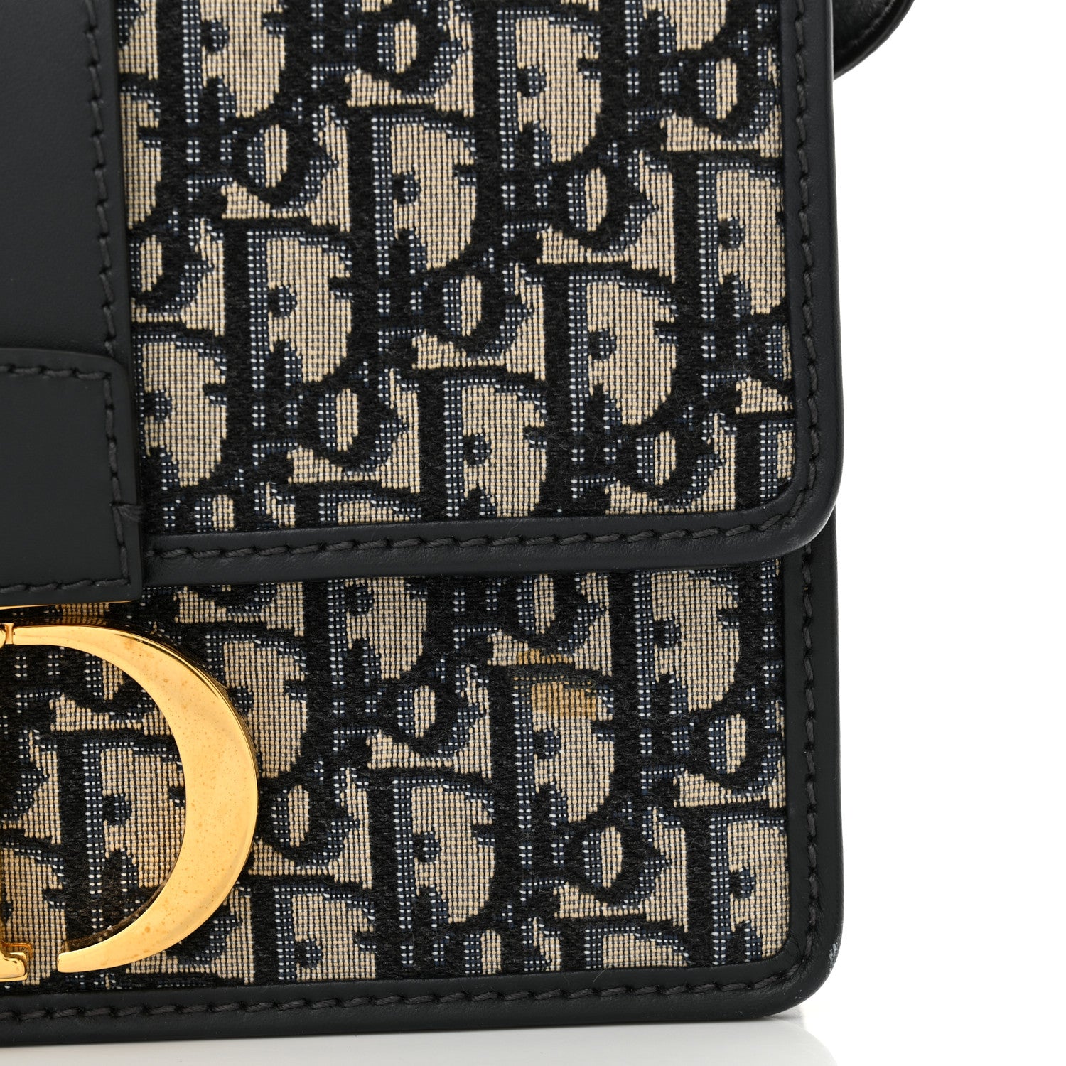 Christian Dior Oblique 30 Montaigne Flap Bag Blue 11 of 12
