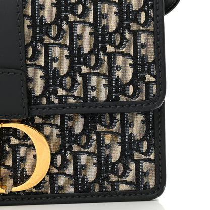 Christian Dior Oblique 30 Montaigne Flap Bag Blue 11 of 12
