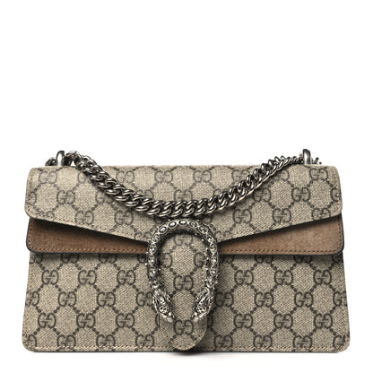 Gucci GG Supreme Monogram Small Dionysus Shoulder Bag Taupe 1 of 16