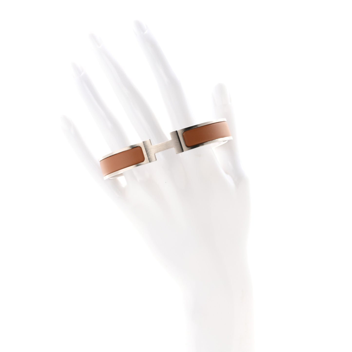 Enamel Narrow Clic Clac H Bracelet GM Chataigne