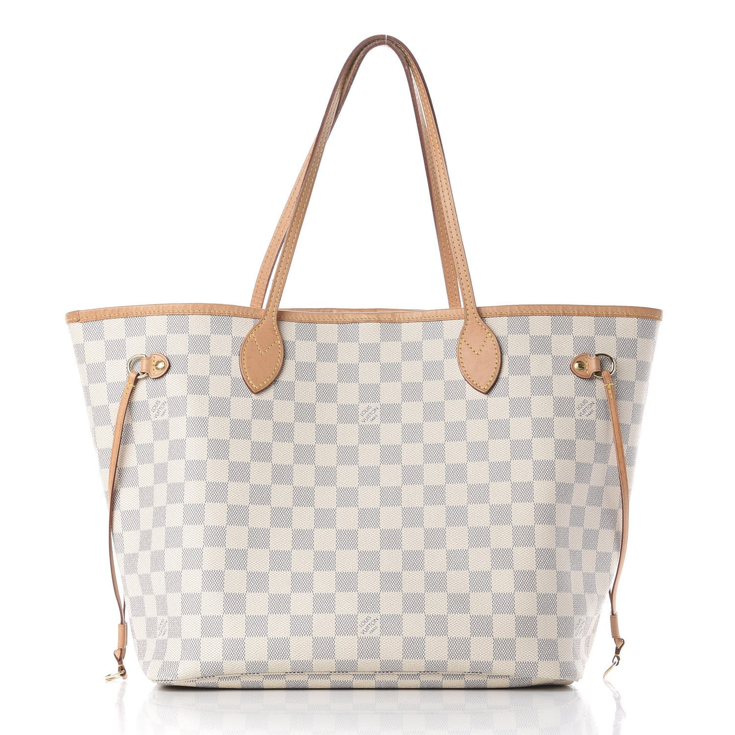 Damier Azur Neo Neverfull MM Rose Ballerine