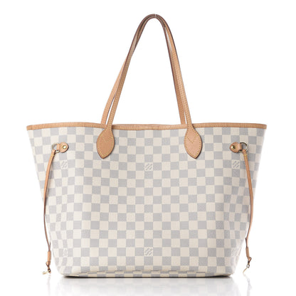 Louis Vuitton Damier Azur Neo Neverfull MM Rose Ballerine 2 of 9