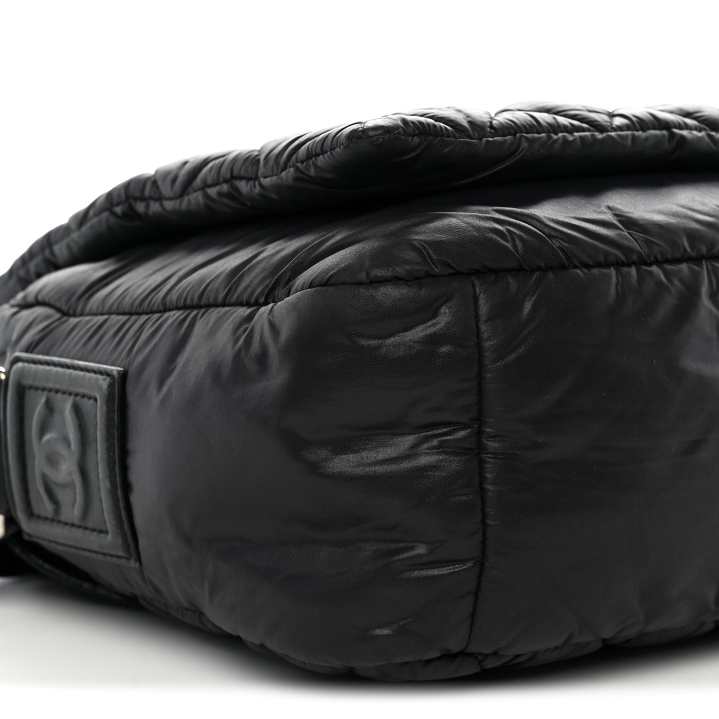 Nylon Small Coco Cocoon Messenger Bag Black