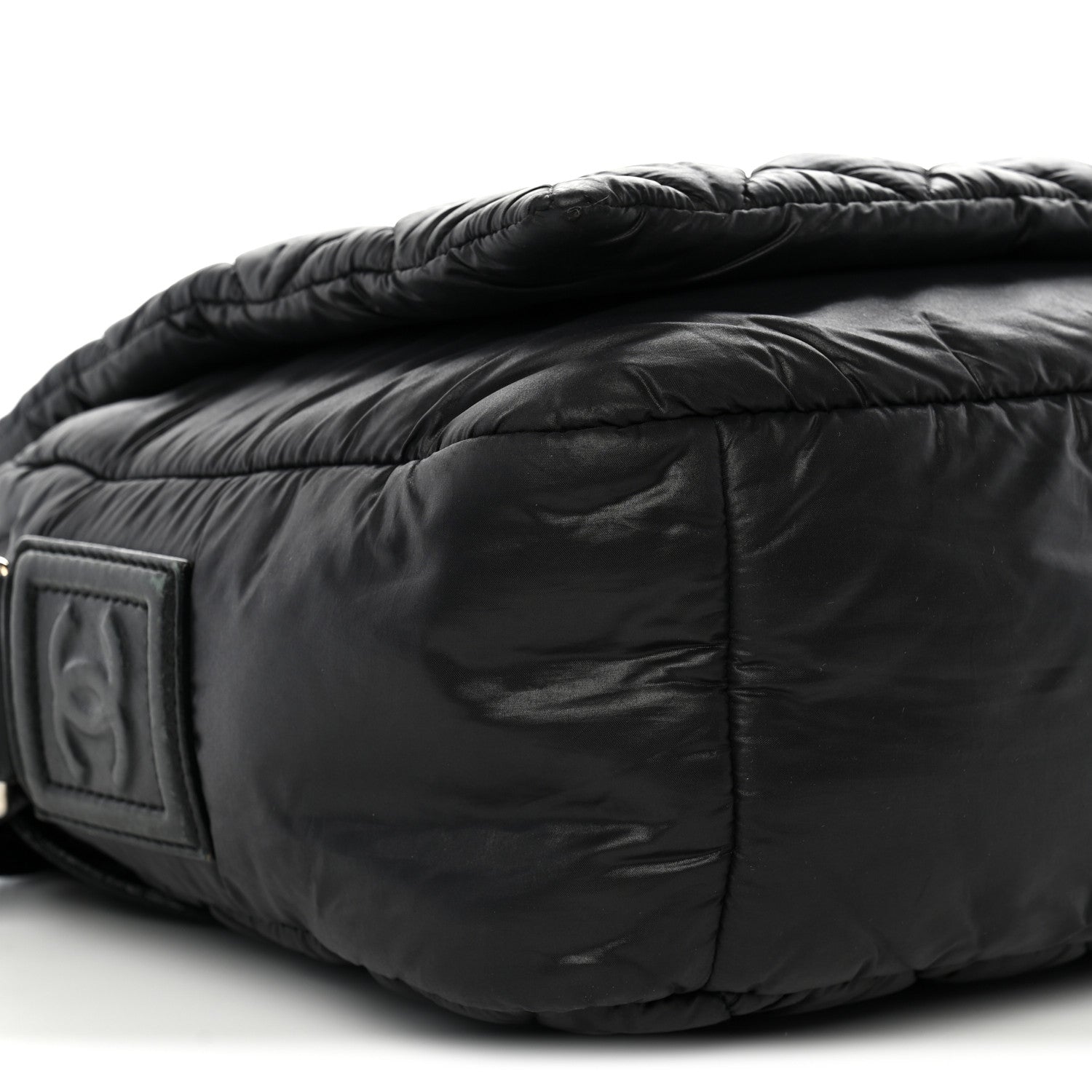 Chanel Nylon Small Coco Cocoon Messenger Bag Black 9 of 10