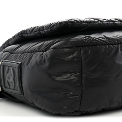 Chanel Nylon Small Coco Cocoon Messenger Bag Black 9 of 10