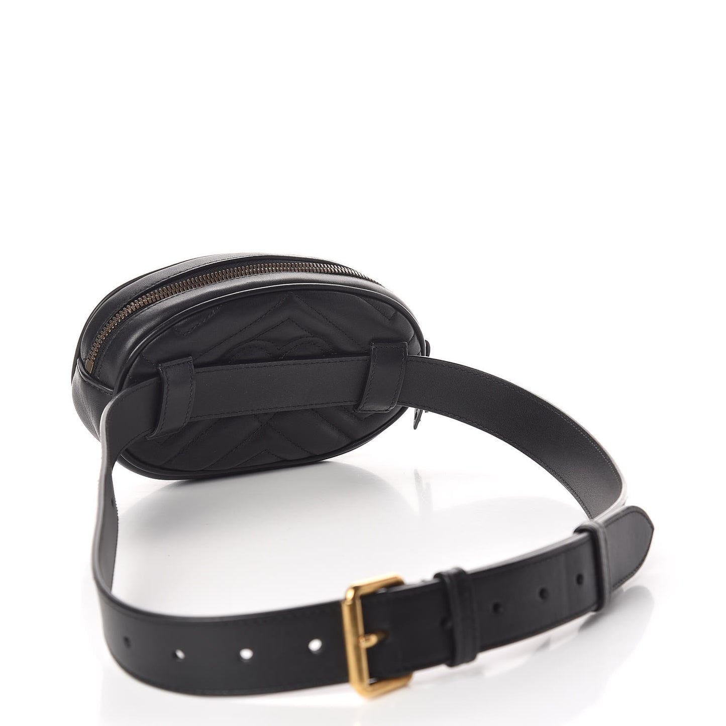 Calfskin Matelasse GG Marmont Belt Bag 95 38 Black