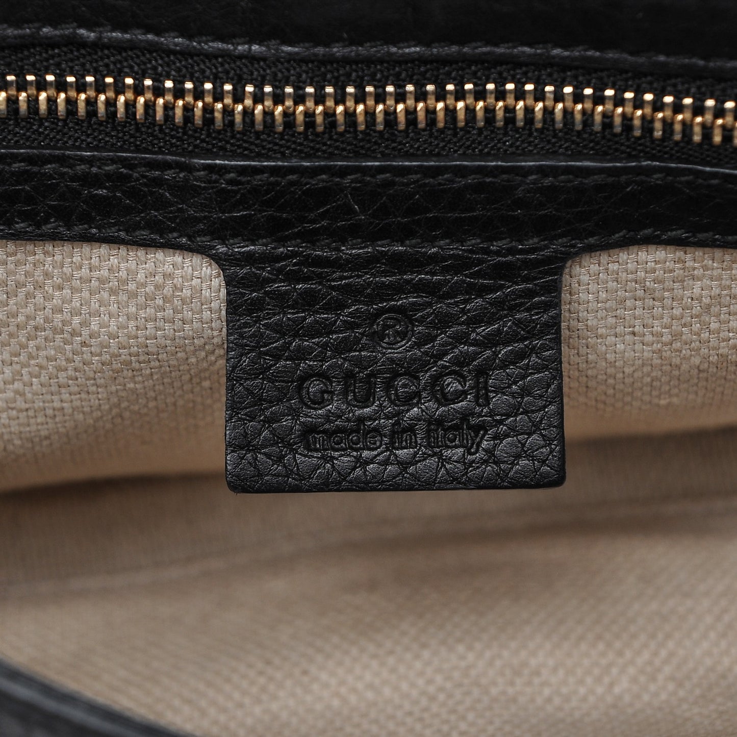 Pebbled Calfskin Medium Soho Flap Crossbody Black