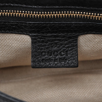 Gucci Pebbled Calfskin Medium Soho Flap Crossbody Black 6 of 6