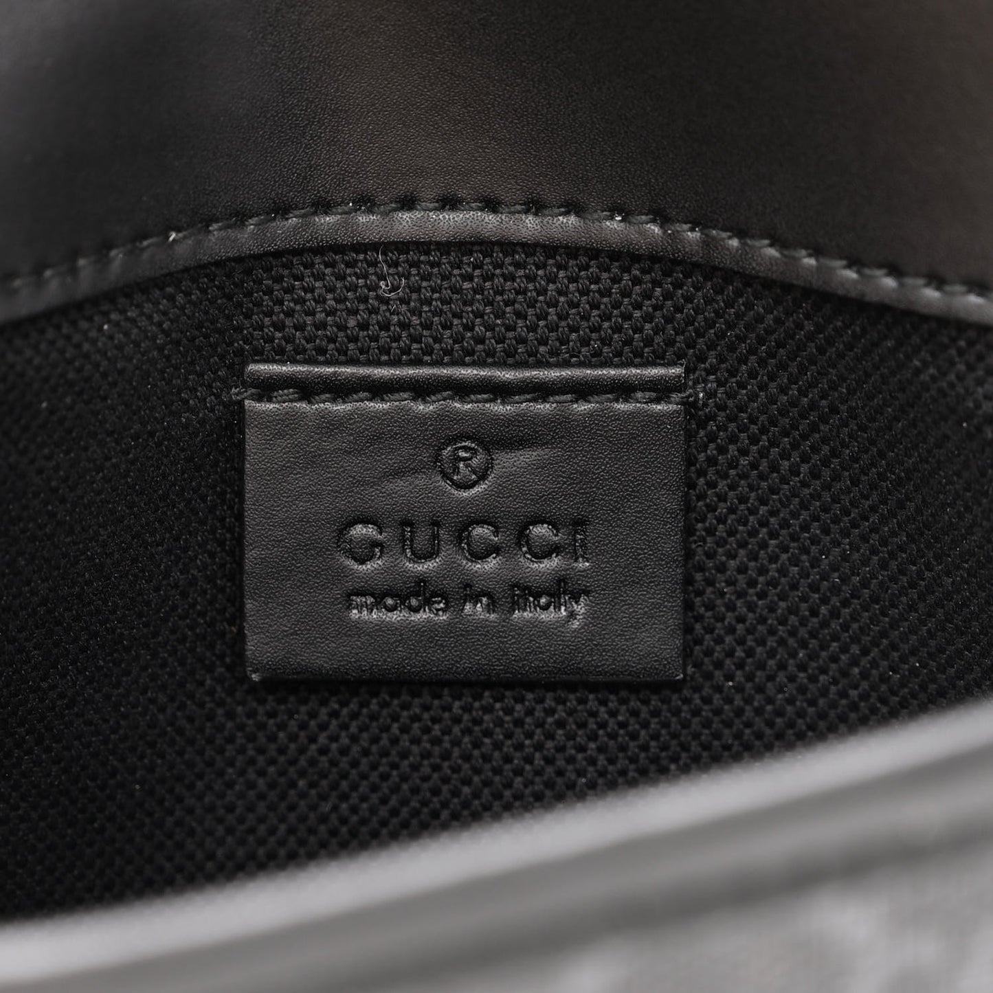 GG Supreme Monogram Web Slim Belt Bag Black Grey