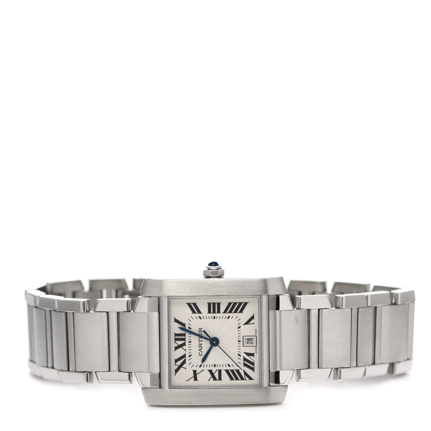 Cartier Stainless Steel 28mm Tank Francaise Automatic Watch 2 of 4