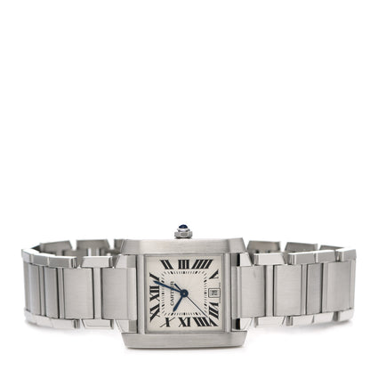 Cartier Stainless Steel 28mm Tank Francaise Automatic Watch 2 of 4