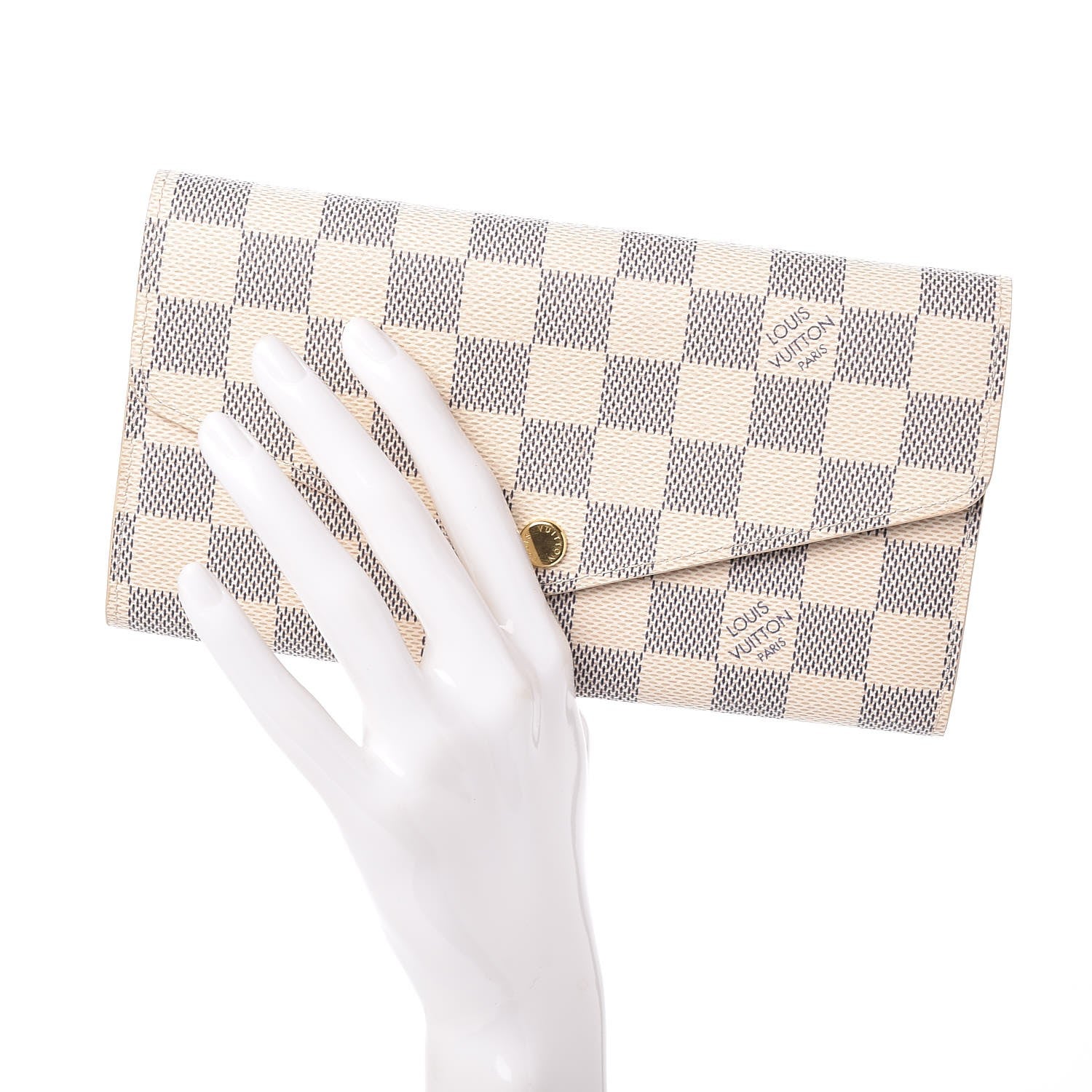Louis Vuitton Damier Azur Sarah Wallet NM 2 of 7