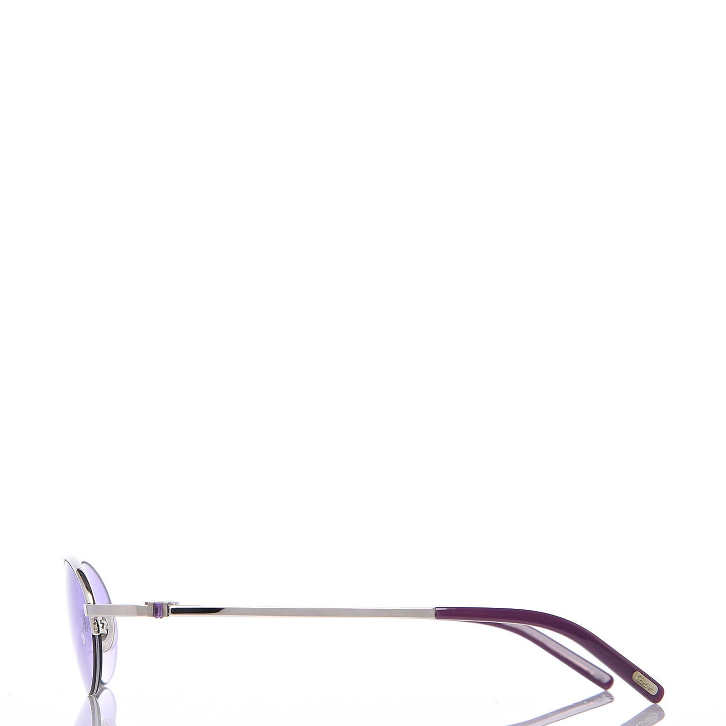 Amethyst Oval Sunglasses T8100512 Purple