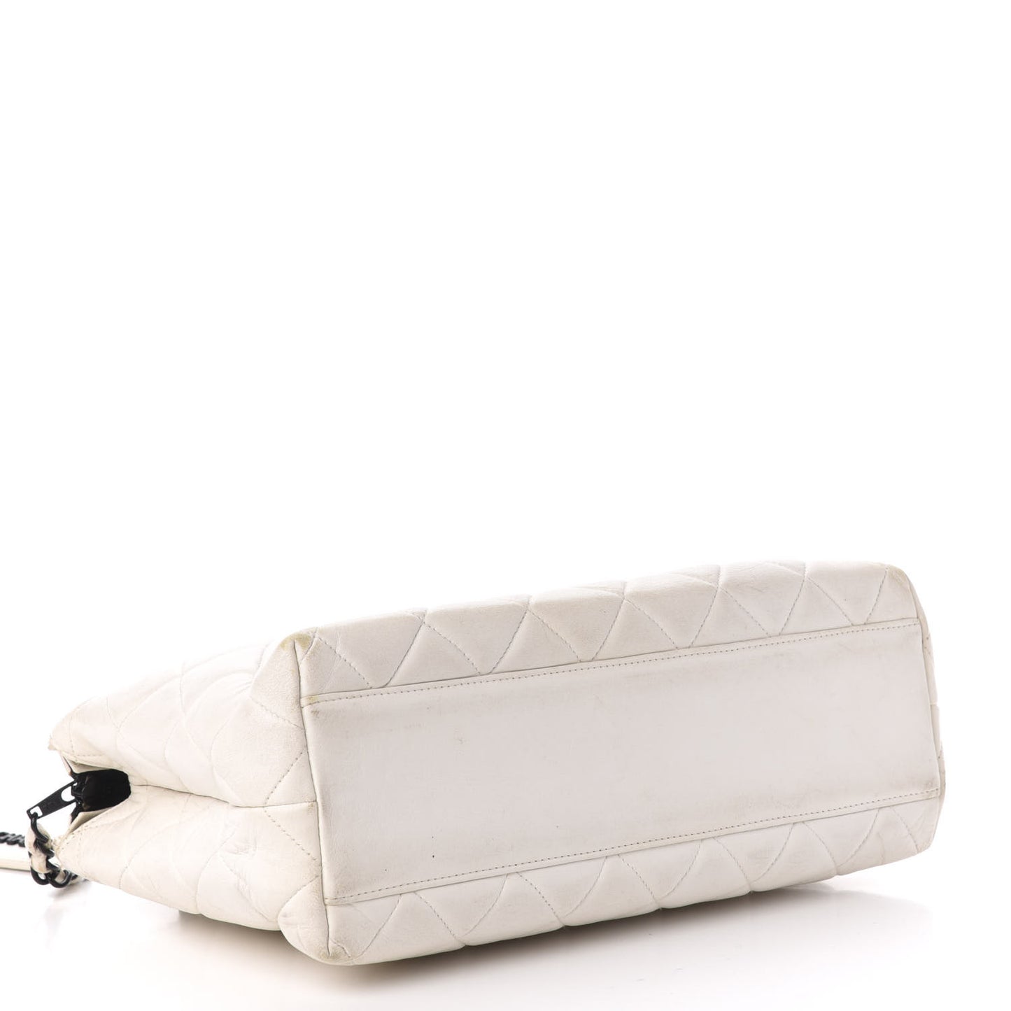 Lambskin Quilted Shoulder Bag White