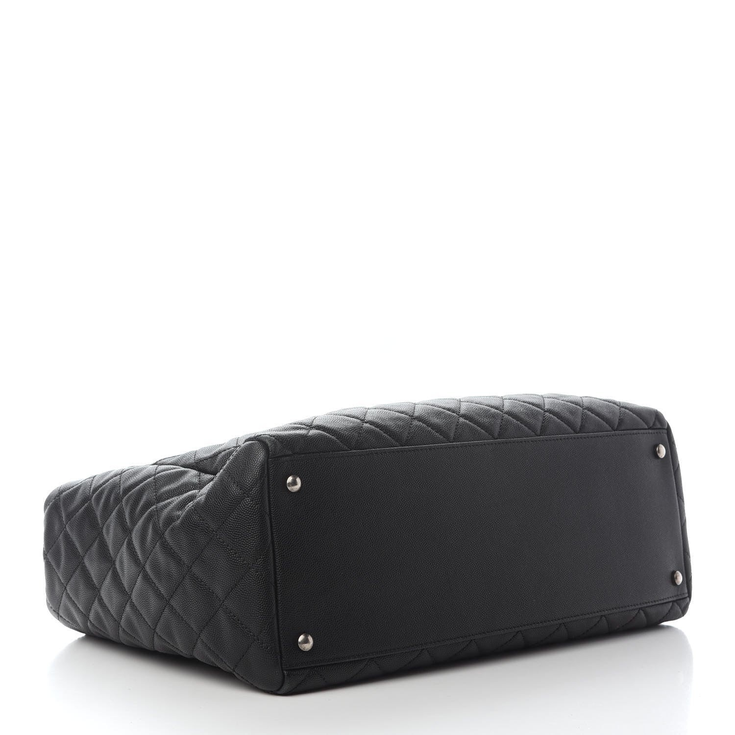 Chanel Caviar Quilted Large Coco Handle Shopping Tote Black 4 of 11