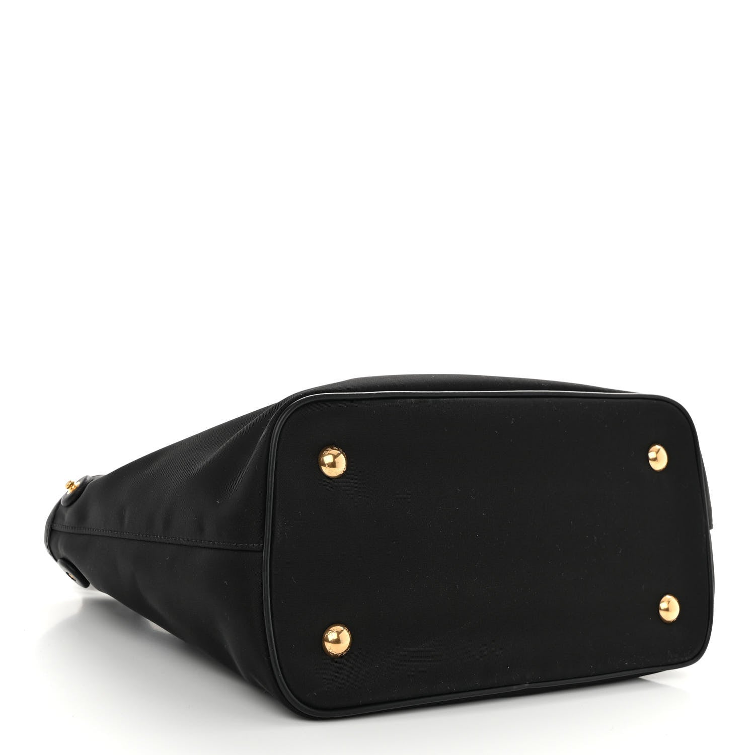 Prada Tessuto Nylon Soft Calf Small Tote Black 4 of 9