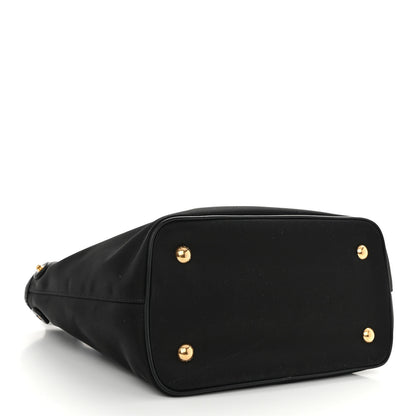 Prada Tessuto Nylon Soft Calf Small Tote Black 4 of 9