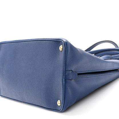 Prada Saffiano Cuir Open Promenade Tote Bluette 9 of 11