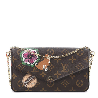 Louis Vuitton Monogram My LV World Tour Pochette Felicie Chain Wallet Coquelicot 1 of 14
