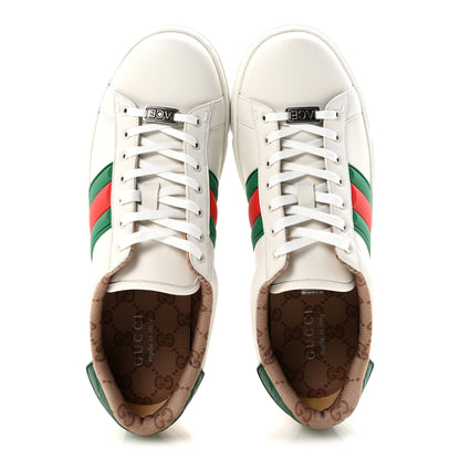 Gucci Ultralight Plume Calfskin Rubber Web Mens New Ace Sneakers 11 Green White Red 2 of 9
