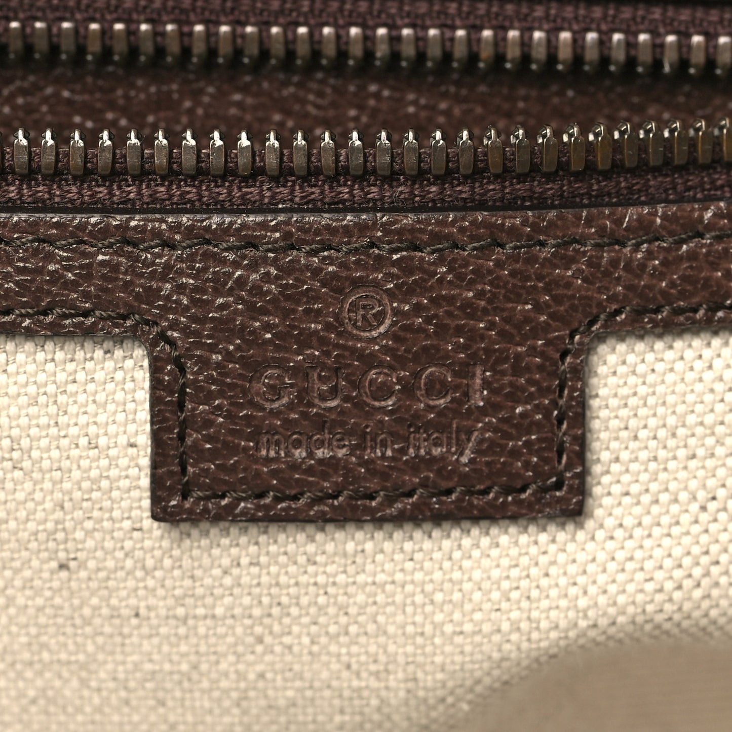 GG Supreme Monogram Web Small Ophidia Half Moon Hobo Brown