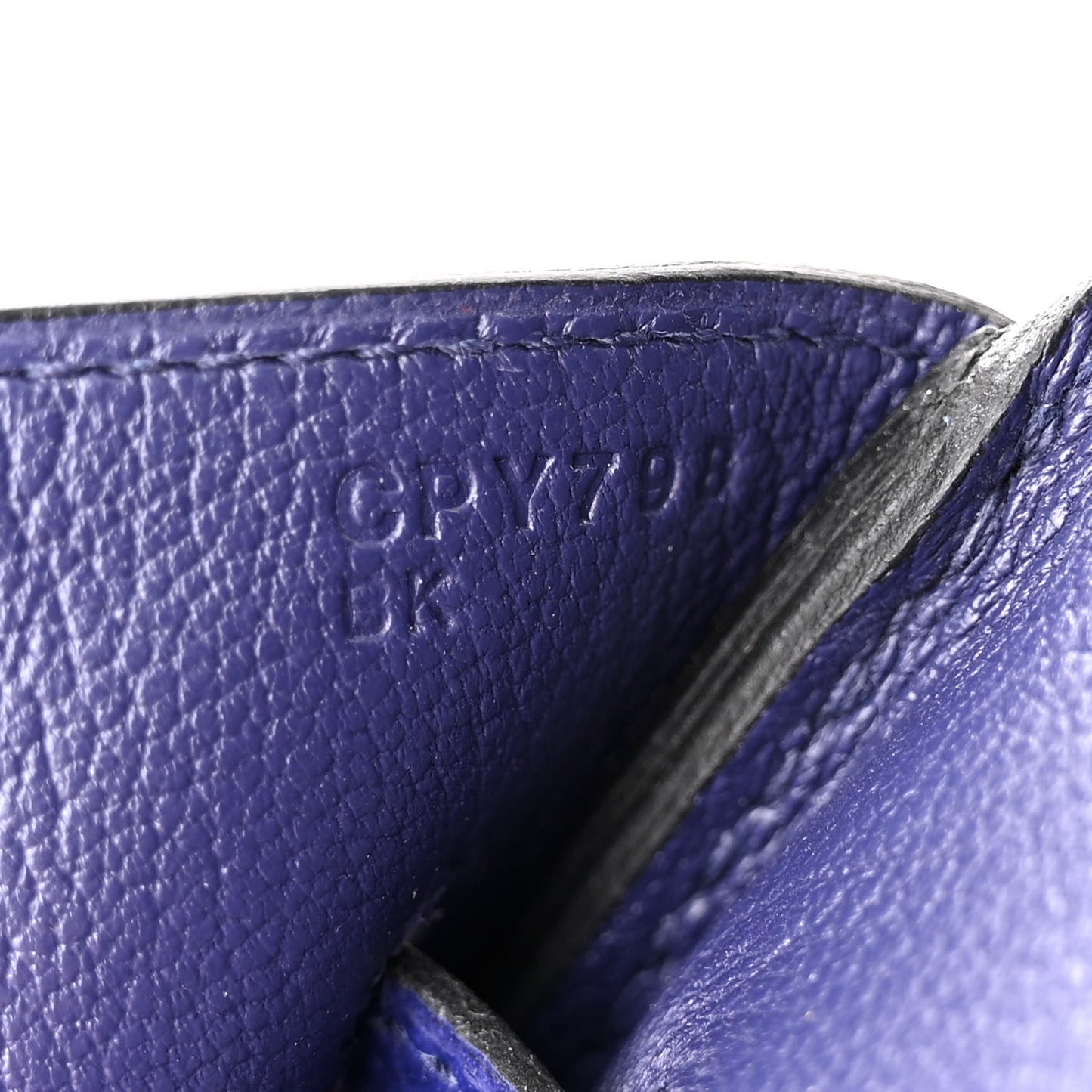 Epsom Birkin 35 Bleu Encre