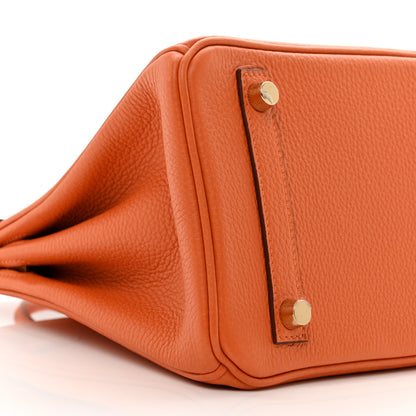Hermes Togo Birkin 25 Orange 9 of 11