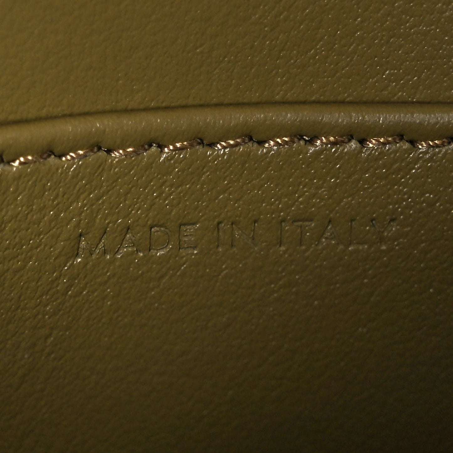 Shiny Calfskin Mini Triomphe Olive