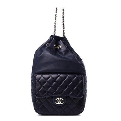 Chanel Lambskin Quilted Small in Seoul Backpack Navy 1 of 10