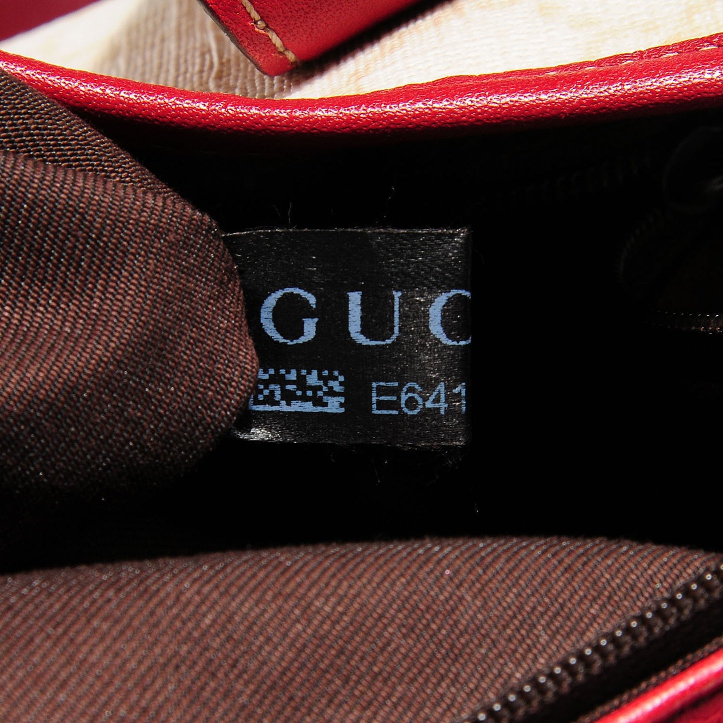 GG Plus Monogram Web Stripe Large Joy Tote Red