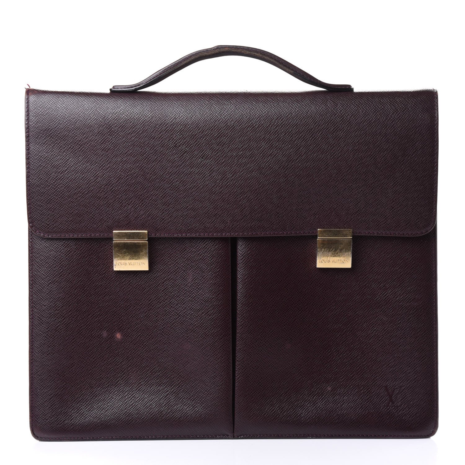 Louis Vuitton Taiga Serviette Khazan 1 Soufflet Briefcase 1 of 6