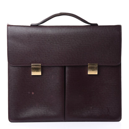Louis Vuitton Taiga Serviette Khazan 1 Soufflet Briefcase 1 of 6