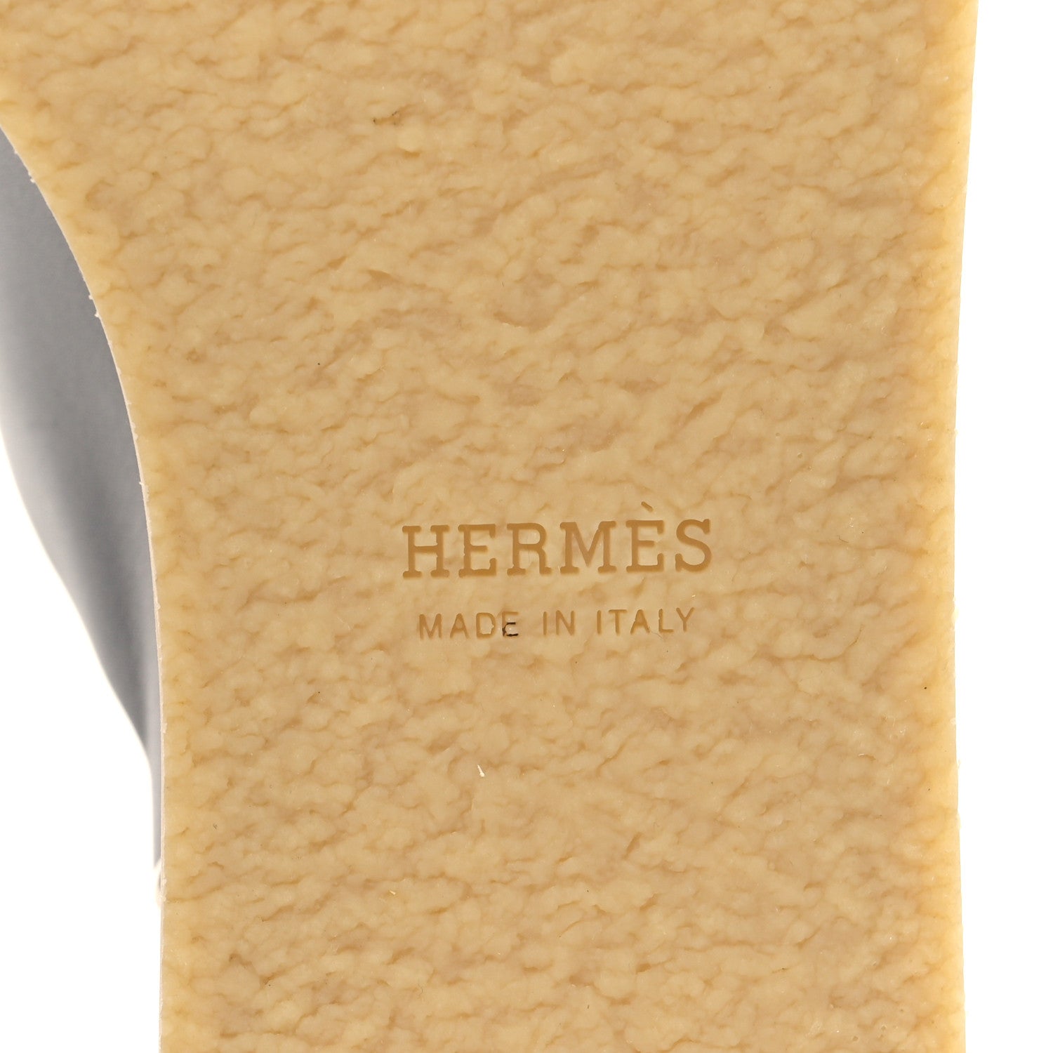 Hermes Calfskin Ellipse Sandals 40 Black 6 of 9