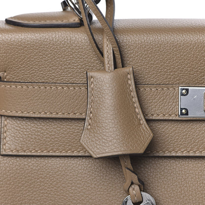 Hermes Evercolor Kelly Retourne 32 Beige De Weimar 34 of 40