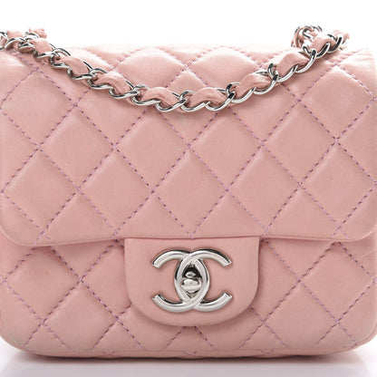Chanel Lambskin Quilted Mini Square Flap Pink 15 of 15