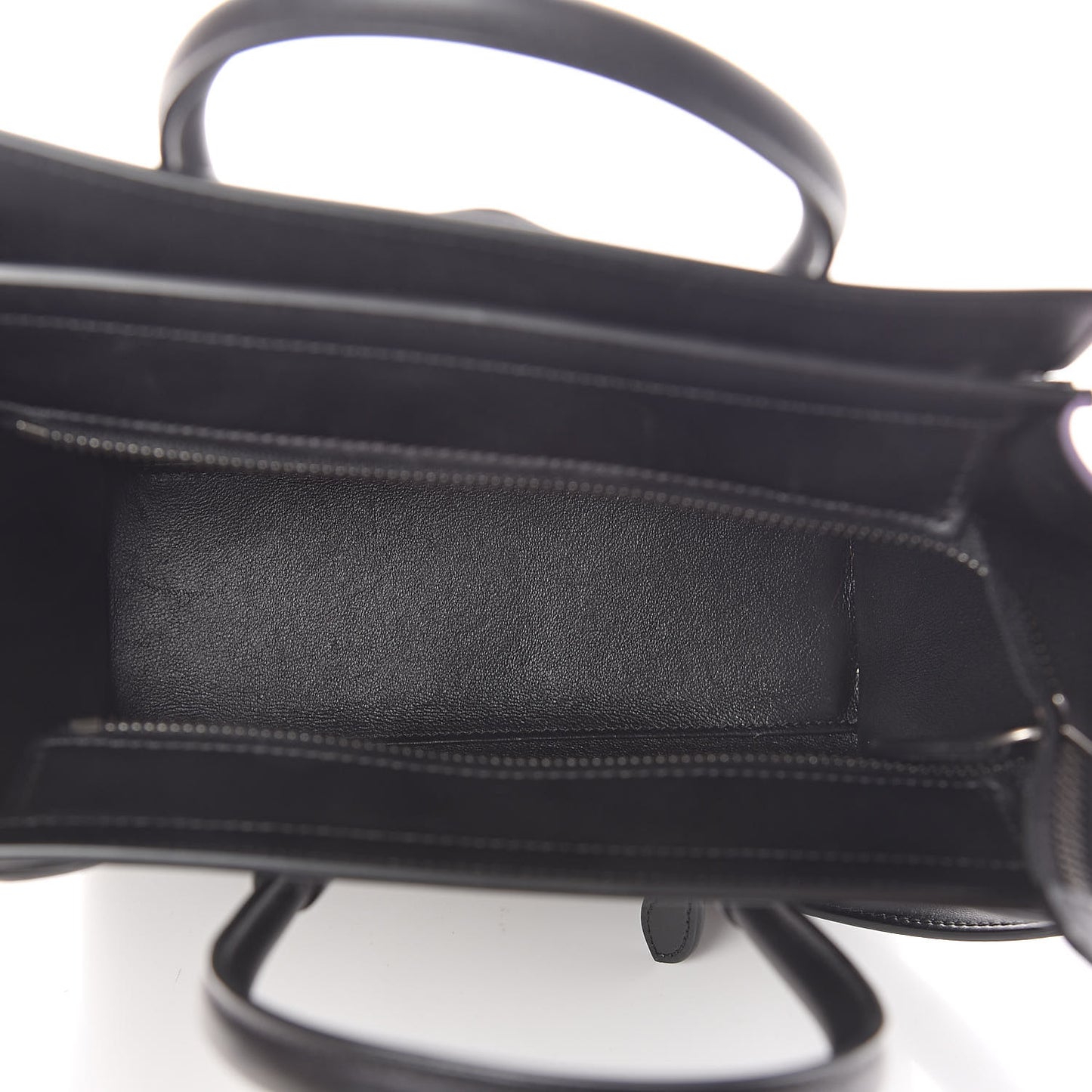 Smooth Drummed Calfskin Tri-color Nano Luggage Anthracite
