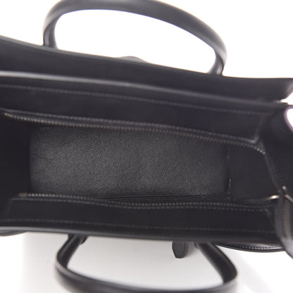 Celine Smooth Drummed Calfskin Tri-color Nano Luggage Anthracite 5 of 12