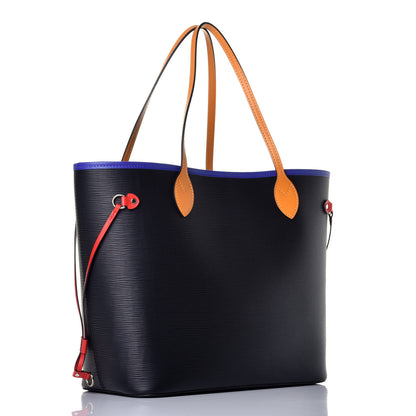 Louis Vuitton Epi Neverfull MM Noir Figue Safran 3 of 10