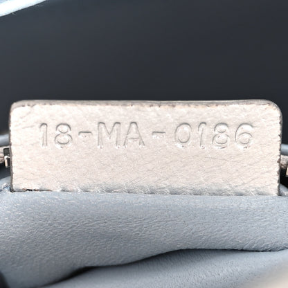 Christian Dior Metallic Grained Calfskin Cannage Small Lucky Badges My Lady Dior Silver 7 of 19