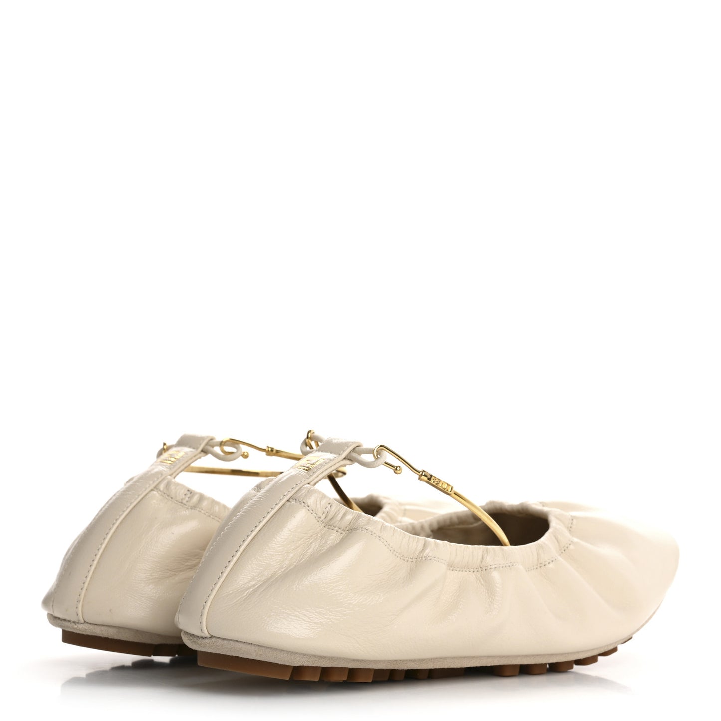 Vitello Filo Ballerina Flats 35 Shell
