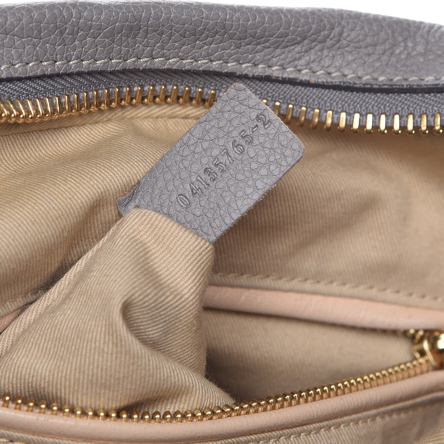 Calfskin Small Paraty Cashmere Grey