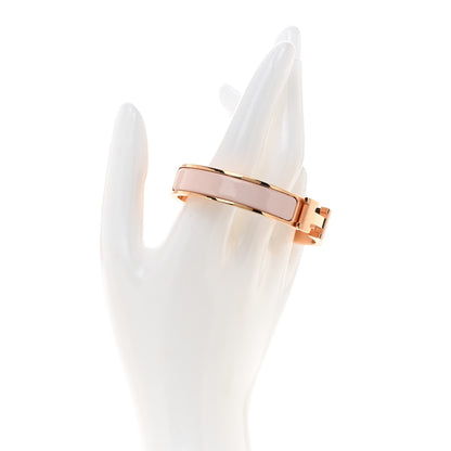 Hermes Enamel Narrow Clic Clac H Bracelet GM Rose Candeur 2 of 4